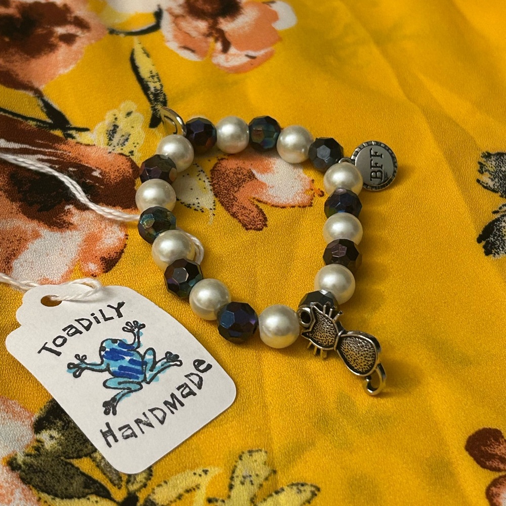 🌞Handmade - “Stumble On Home To My Cats” Bracelet- size Teen/small adult+Sticker